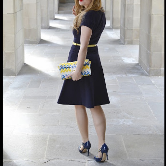 Laura Bailey for LK Bennett Patent/Canvas Pump 8.5 - Picture 12 of 13